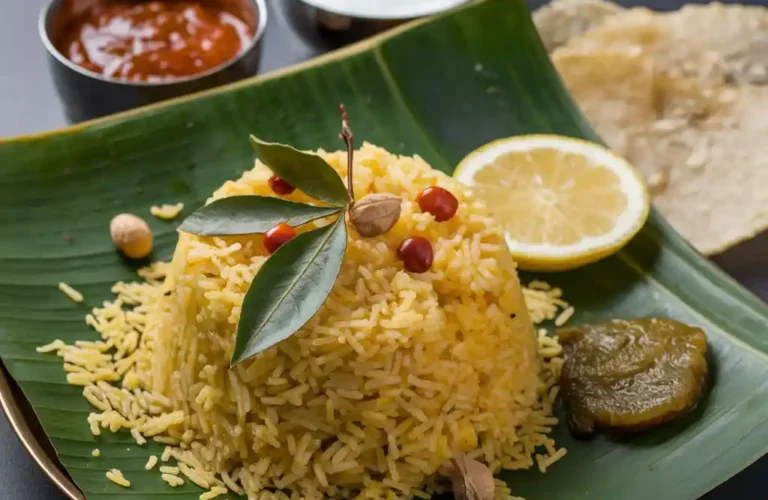 South Indian dish lemon rice