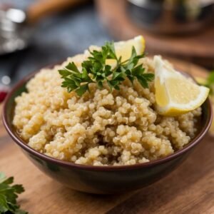 ready quinoa and serve to family