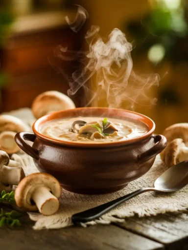 The perfect Cream of Mushroom Soup