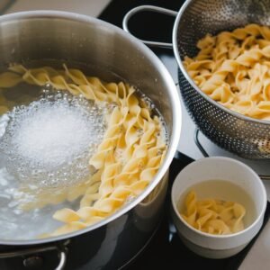 Boiling of pasta