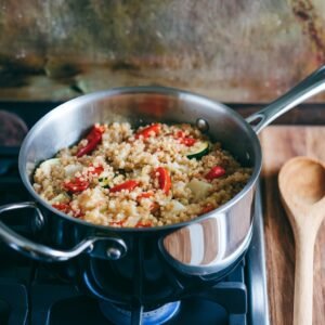 Adding some ingredients to Quinoa