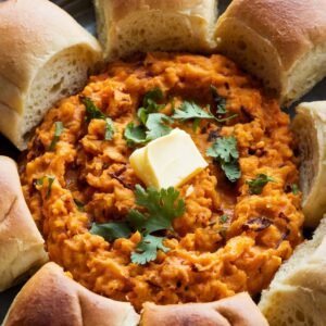 a delicious pav bhaji