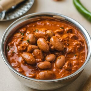 a bowl of Rajma 