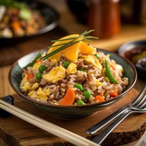 serve to family fried rice