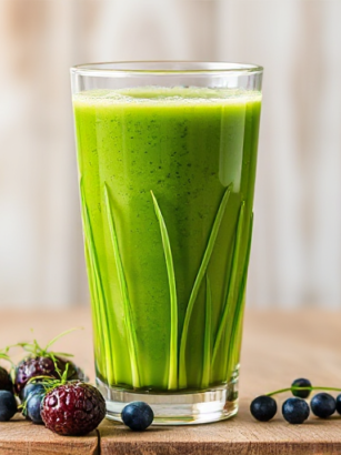 Wheatgrass Fruit Juice