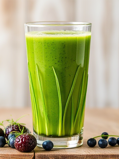 Wheatgrass Fruit Juice