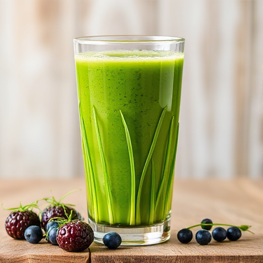 Wheatgrass Fruit Juice