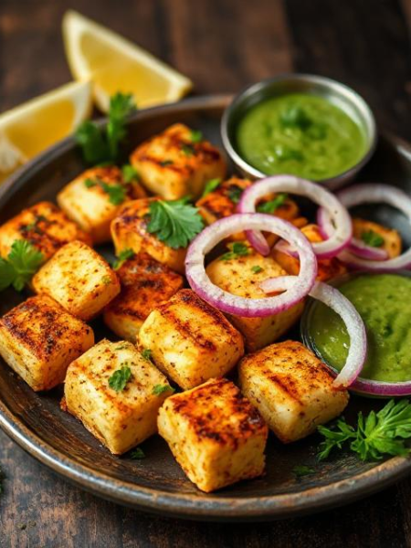 serve paneer tikka