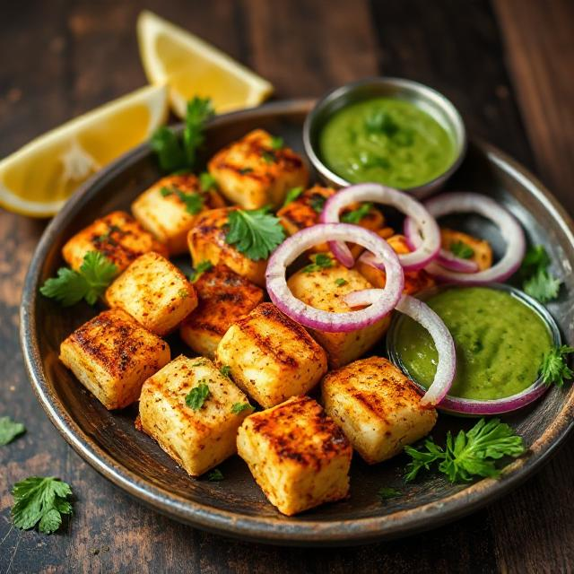 serve paneer tikka