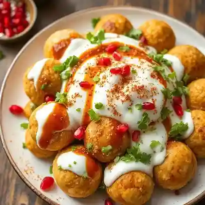 Serve the Dahi Vada