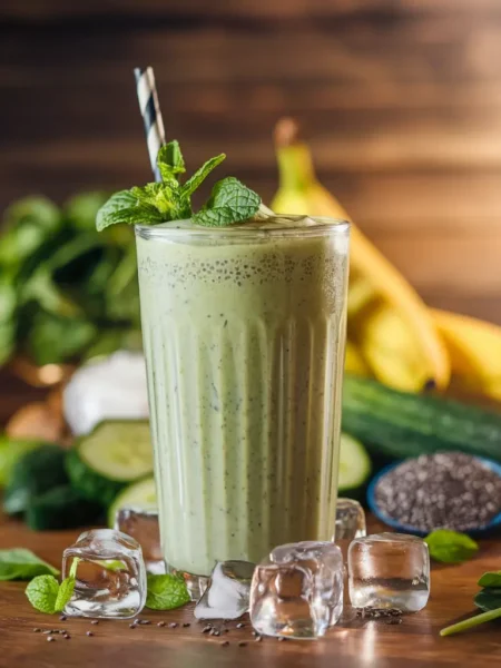 Serve and Enjoy! Green Shake Recipe