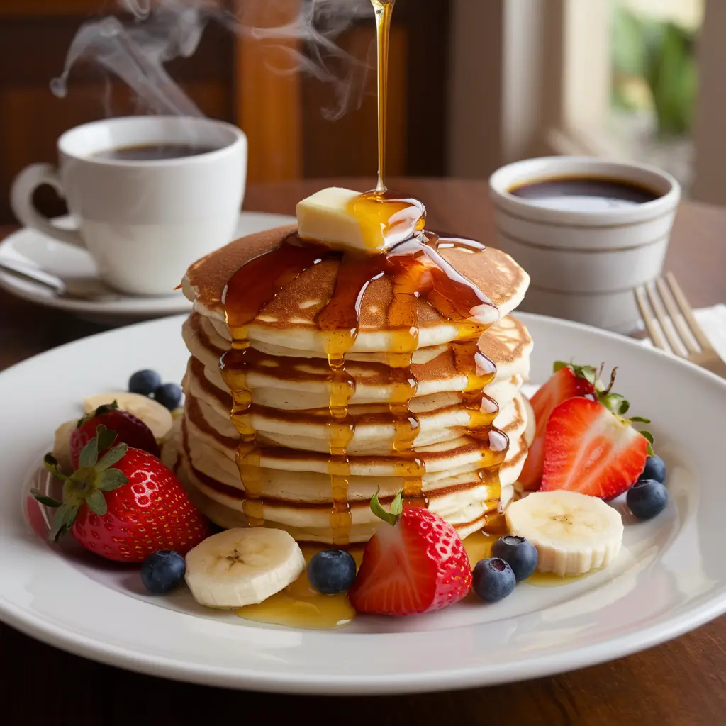 Serve and Enjoy! Buttermilk Pancake Recipe